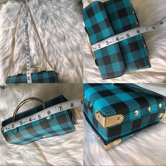 Plaid Flap Chain Bag - Picture 7 of 7